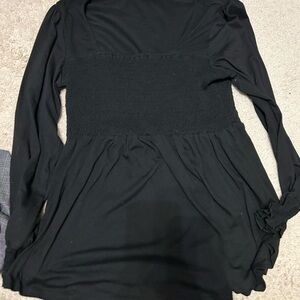 Black Long Sleeve Top